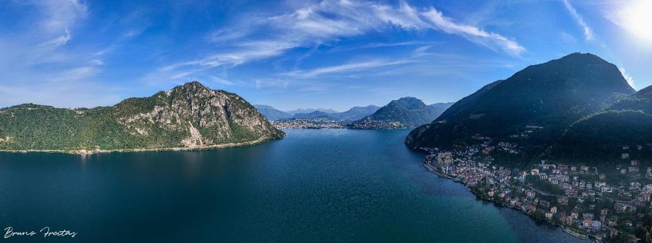 Lake Apartment 4 Bissone Exteriér fotografie