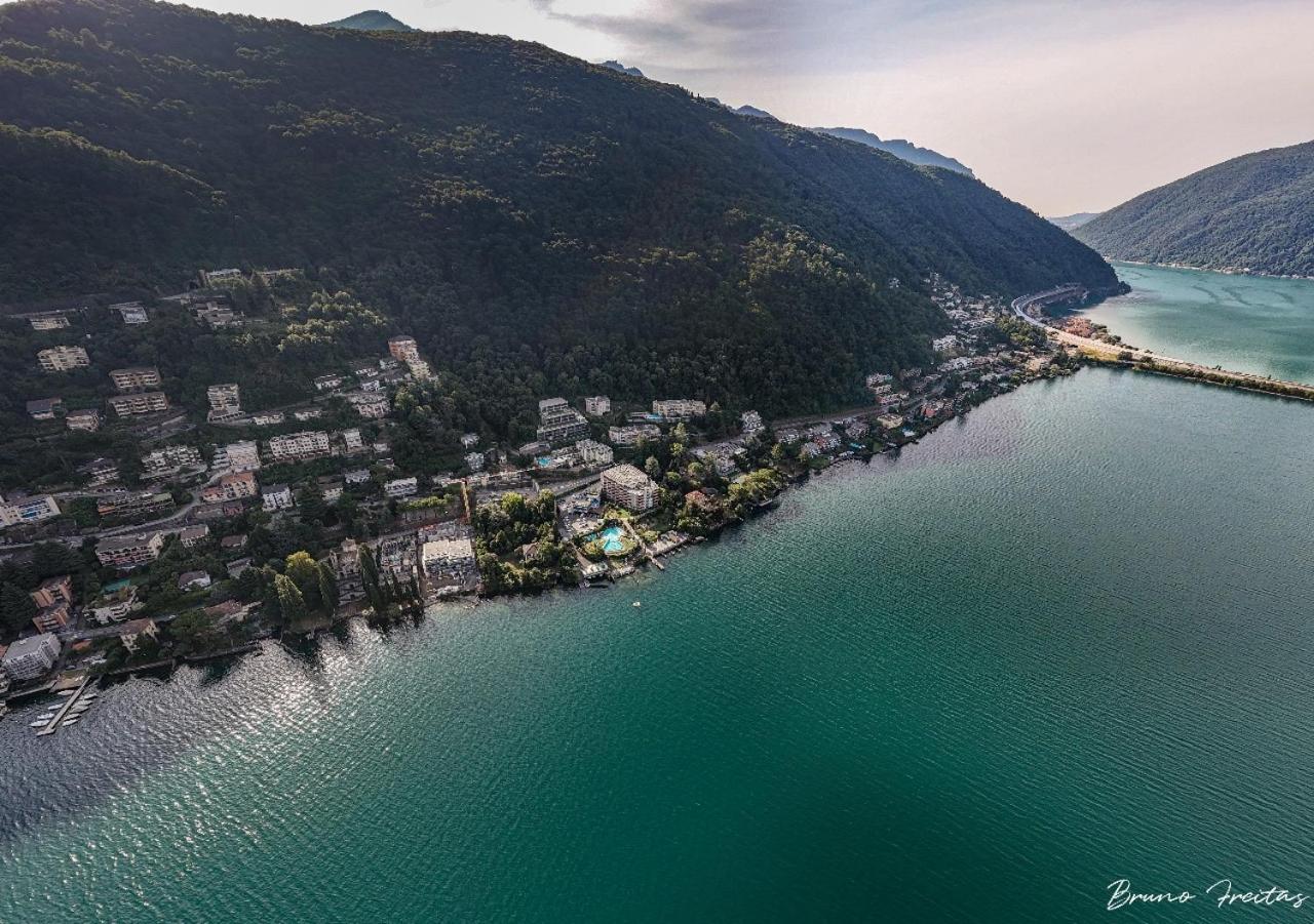 Lake Apartment 4 Bissone Exteriér fotografie
